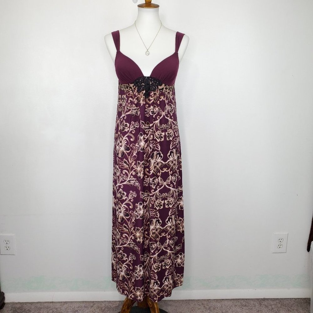 Ambrielle Midi Maxi Sleeveless Floral Dress Size S
